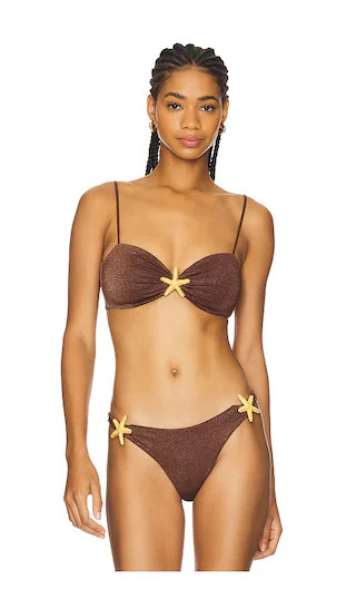 Ibiza Top in Cinnamon Shimmer | Revolve Clothing (Global)
