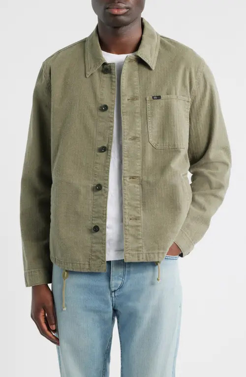 AG George Utility Shirt Jacket in Dusty Sage at Nordstrom, Size X-Large | Nordstrom