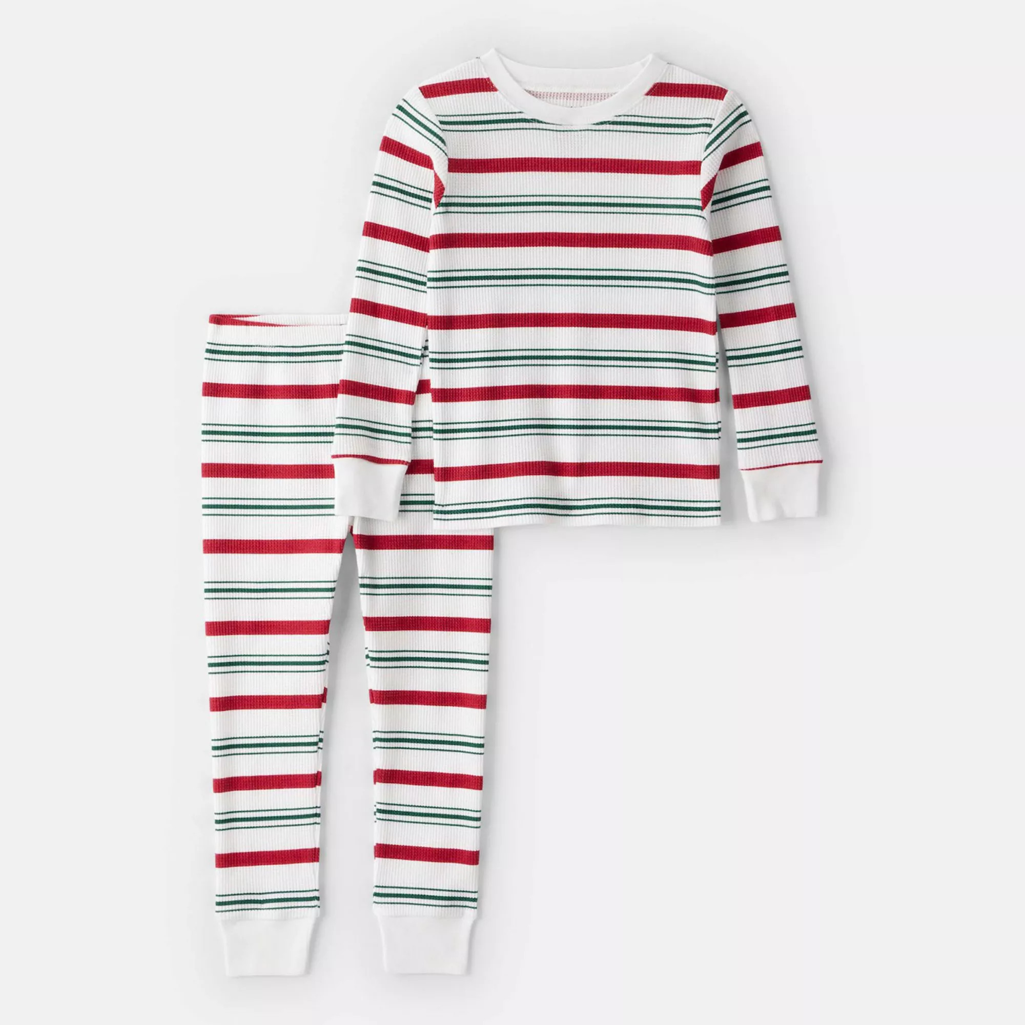Baby & Toddler Carter's Striped Holiday 2-pc. Pajama Top & Pajama Bottoms Set | Kohl's