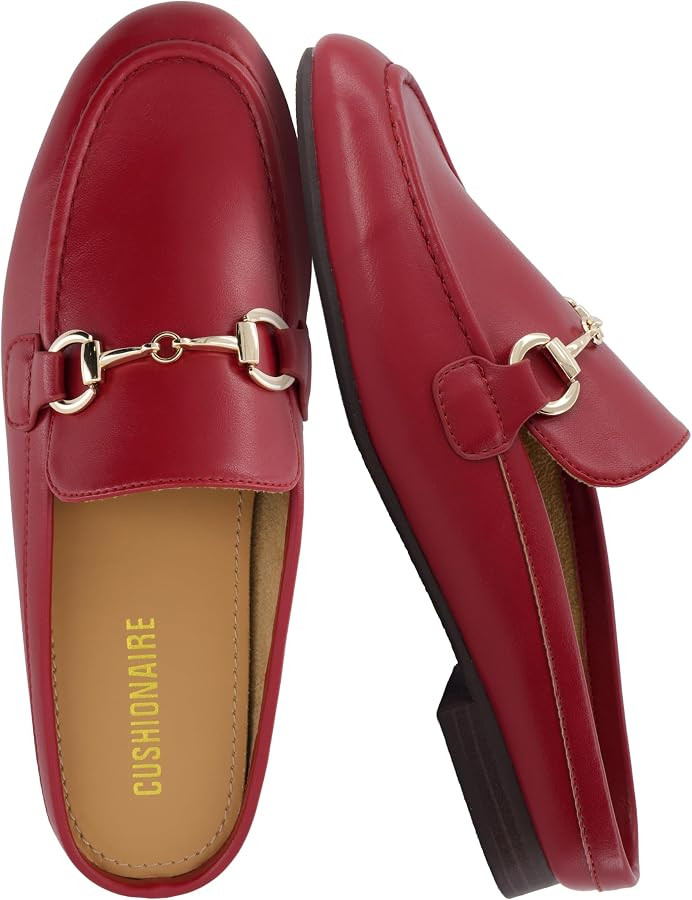 CUSHIONAIRE Yummy Slip On Womens Mules, Business Casual Loafers for Women with Low Heel and Metal... | Amazon (US)