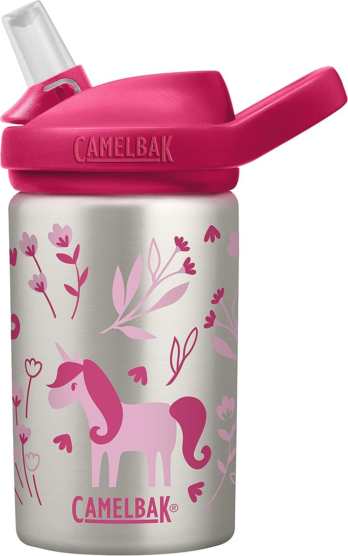 CamelBak Eddy+ Kids 14 oz Bottle, Stainless Steel Single Wall Bottle - Leak Proof When Closed | Amazon (US)