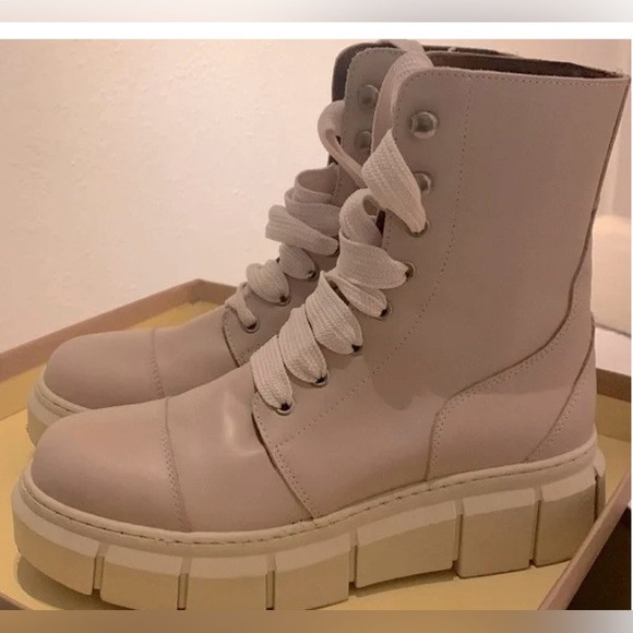 Alohas Can Can Leather Combat Boots | Poshmark