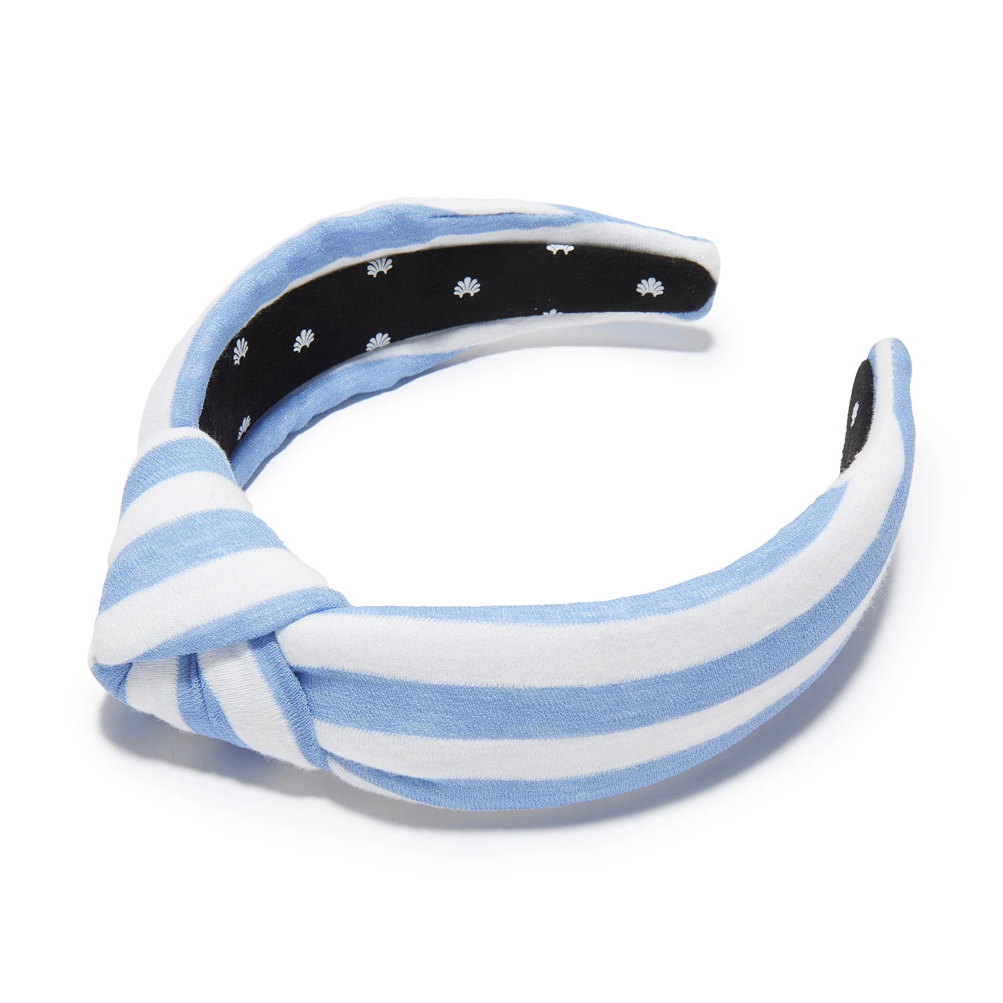 CAPRI STRIPE LINEN GAUZE KNOTTED HEADBAND | LELE SADOUGHI