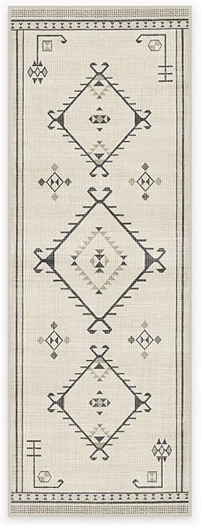 RUGGABLE Damali Runner Rug - Perfect Boho Washable Rug for Entryway Hallway Kitchen - Pet & Child... | Amazon (US)