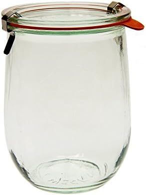 Weck 745 Tulip Jar - 1 Liter, Set of 6 Clear | Amazon (US)