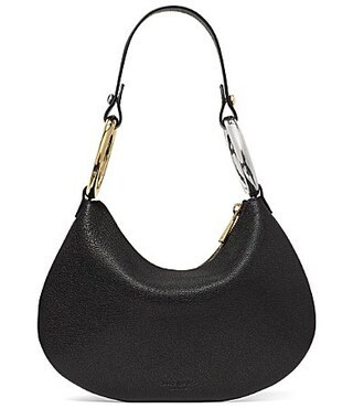 kate spade new york Bangle Pebbled Leather Convertible Bracelet Bag - Black | Dillard's