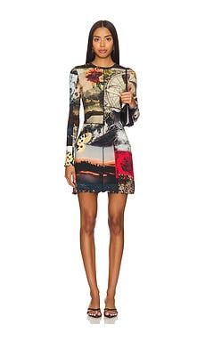 Alice + Olivia Delora Mini Dress in Eco Fusion from Revolve.com | Revolve Clothing (Global)