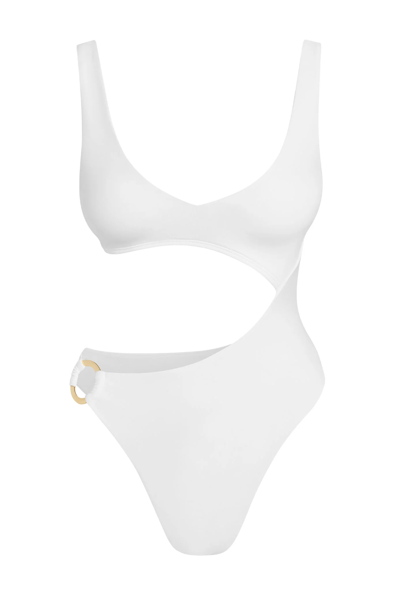 St. Barth's One Piece - True White | Monday Swimwear
