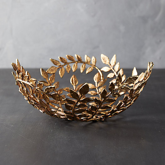 Gilded Leaf Decorative Bowl | Terrain