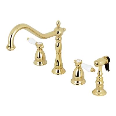 Bel Air Widespread Double Handle Kitchen Faucet Kingston Brass | Wayfair North America