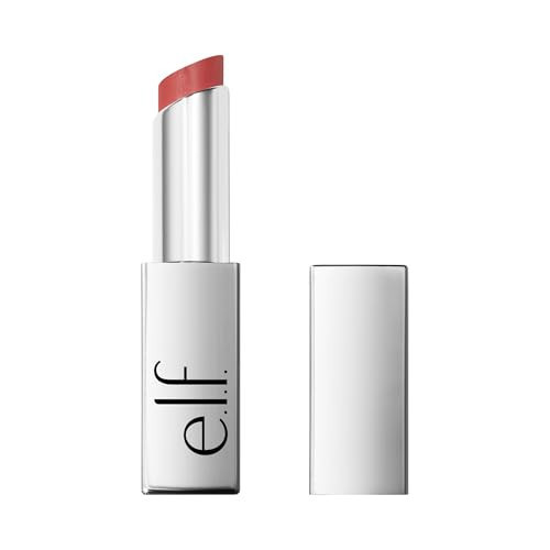 e.l.f. Glow Reviver Slipstick, Tinted Lip Oil Stick, Non-Sticky & Hydrating For A Soft-Shine Finish, Vegan & Cruelty-Free, Rose Latte | Amazon (US)