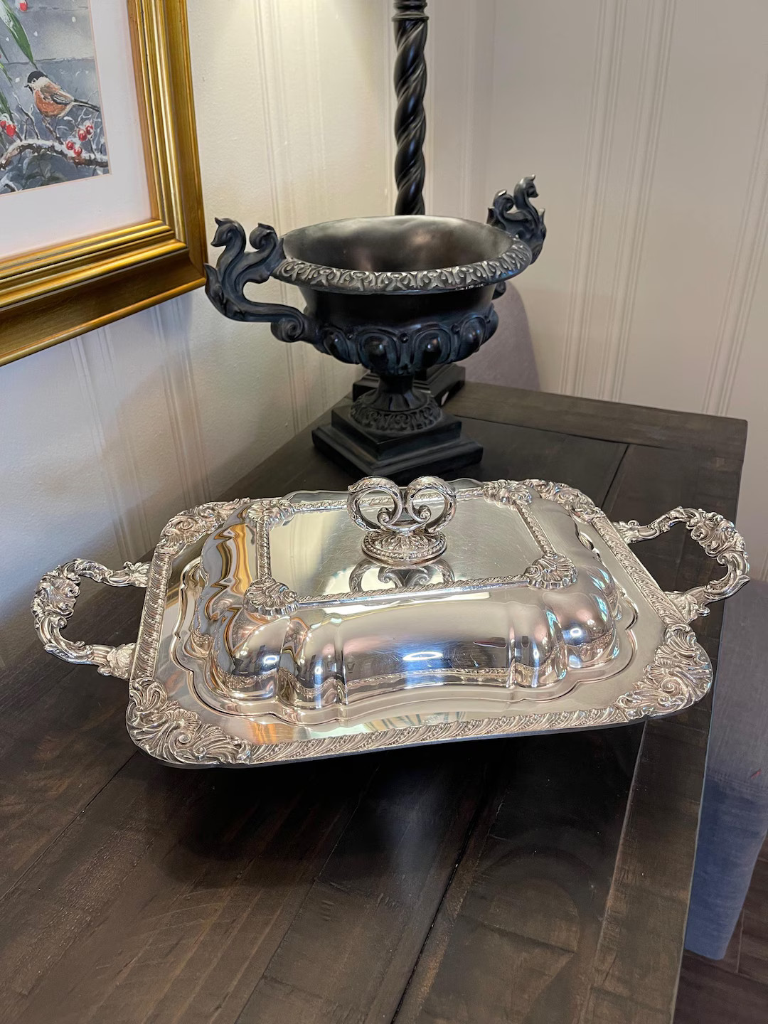 Antique Silver Server - Etsy | Etsy (US)