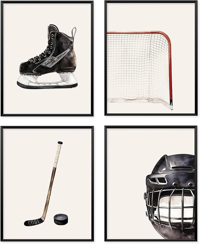 VONTP Boys Sports Room Decor, Kids Bedroom Sports Wall Art Decor for Kids Boys Bedroom Playroom, ... | Amazon (US)