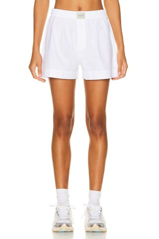 Comme Si La Boxer Classica Short in White | FWRD | FWRD 