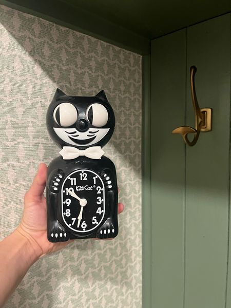 Kit cat clock black traditional wall clock grandmillennial 

#LTKhome #LTKfindsunder100