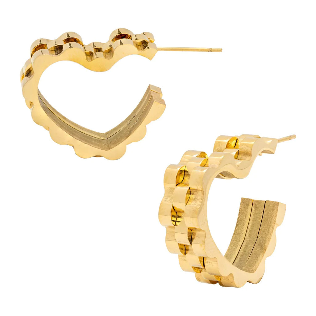 Rolly Heart Hoops | BRACHA