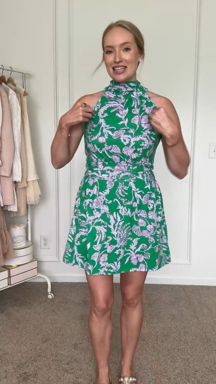 Lilly Pulitzer New Arrival! Absolutely love this mini dress AND it has shorts underneath, so perfect for chasing around toddlers! Wearing size 6. Summer dresses // vacation dresses // resortwear // Lilly Pulitzer dresses 

#LTKTravel #LTKSeasonal #LTKStyleTip