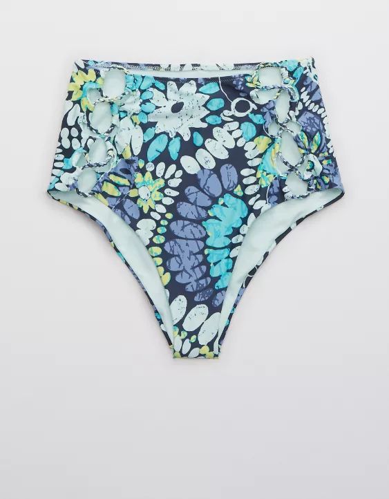 Aerie Cut Out High Waisted Cheeky Bikini Bottom | American Eagle Outfitters (US & CA)