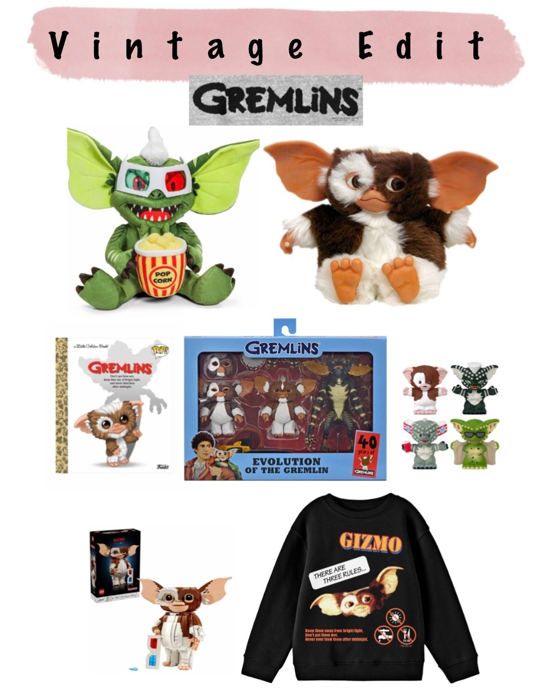 Vintage Edit: Gremlins. toys, books, figures, Little People, Legos, plush, sweatshirts, and more!

#LTKSaleAlert #LTKKids #LTKmomlife