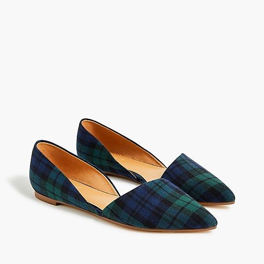 Black Watch plaid Zoe d'Orsay flats | J.Crew Factory