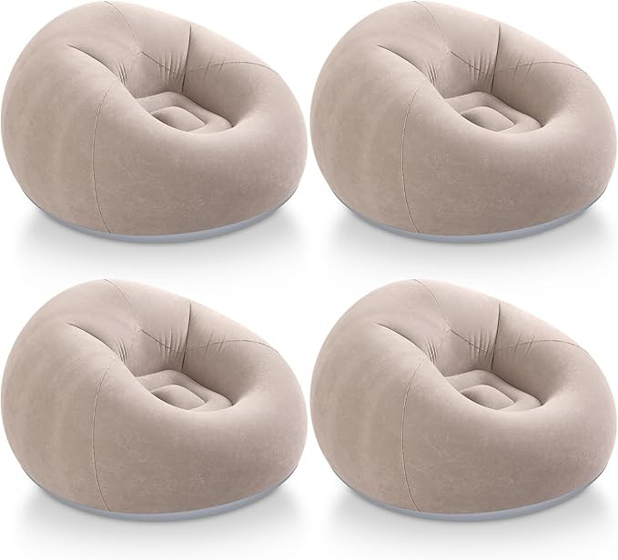 Realspring Inflatable Bean Bag Chairs Outdoor Blow up Camping Chairs Inflatable Lazy Sofa Folding... | Amazon (US)