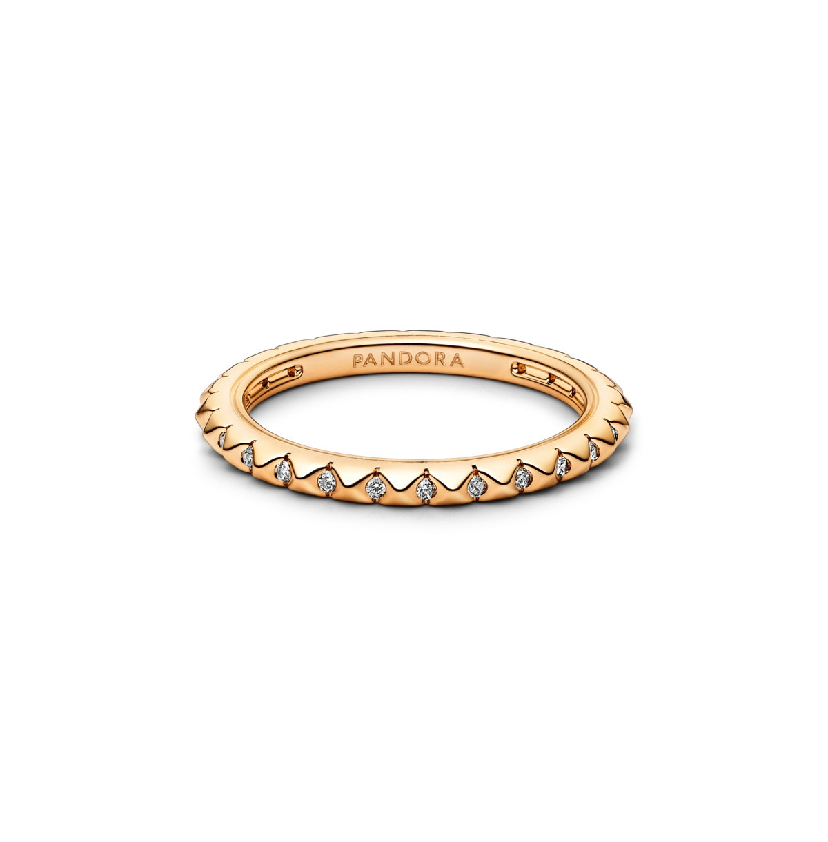 Pandora Gold-Plated Pyramids Ring - Gold | Macy's