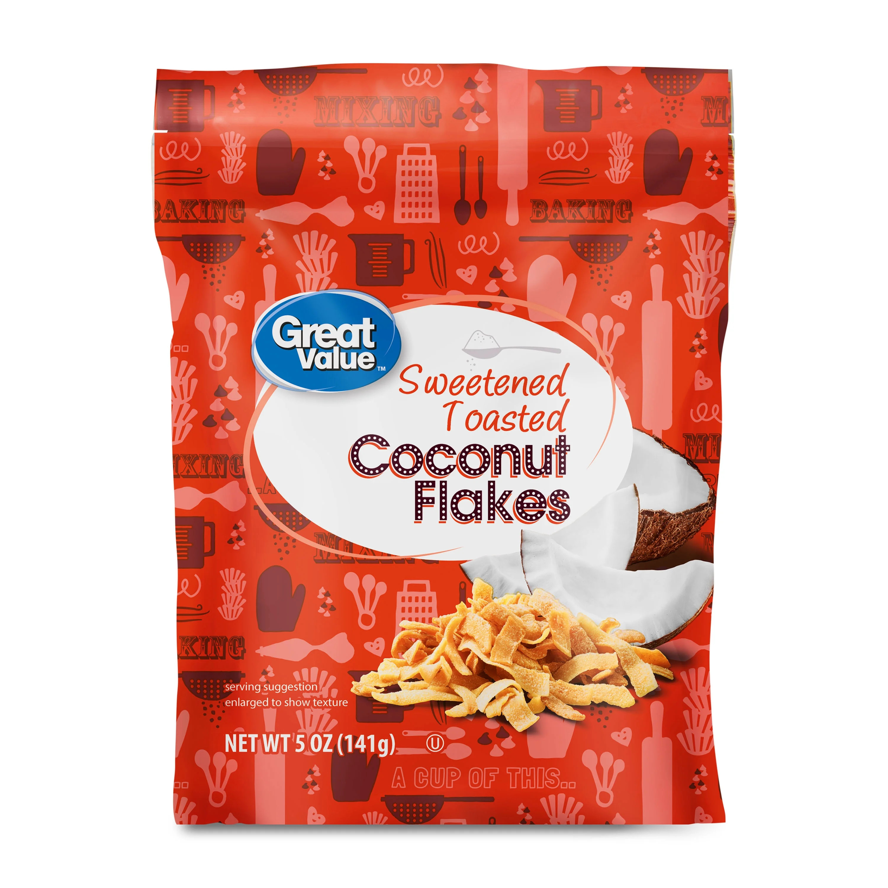Great Value Sweetened Toasted Coconut Flakes, 5 oz (Contains Coconut) | Walmart (US)