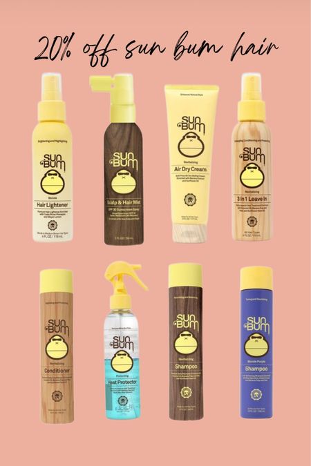 20% off sun bum hair care

#LTKstyletip #LTKsalealert #LTKfindsunder50