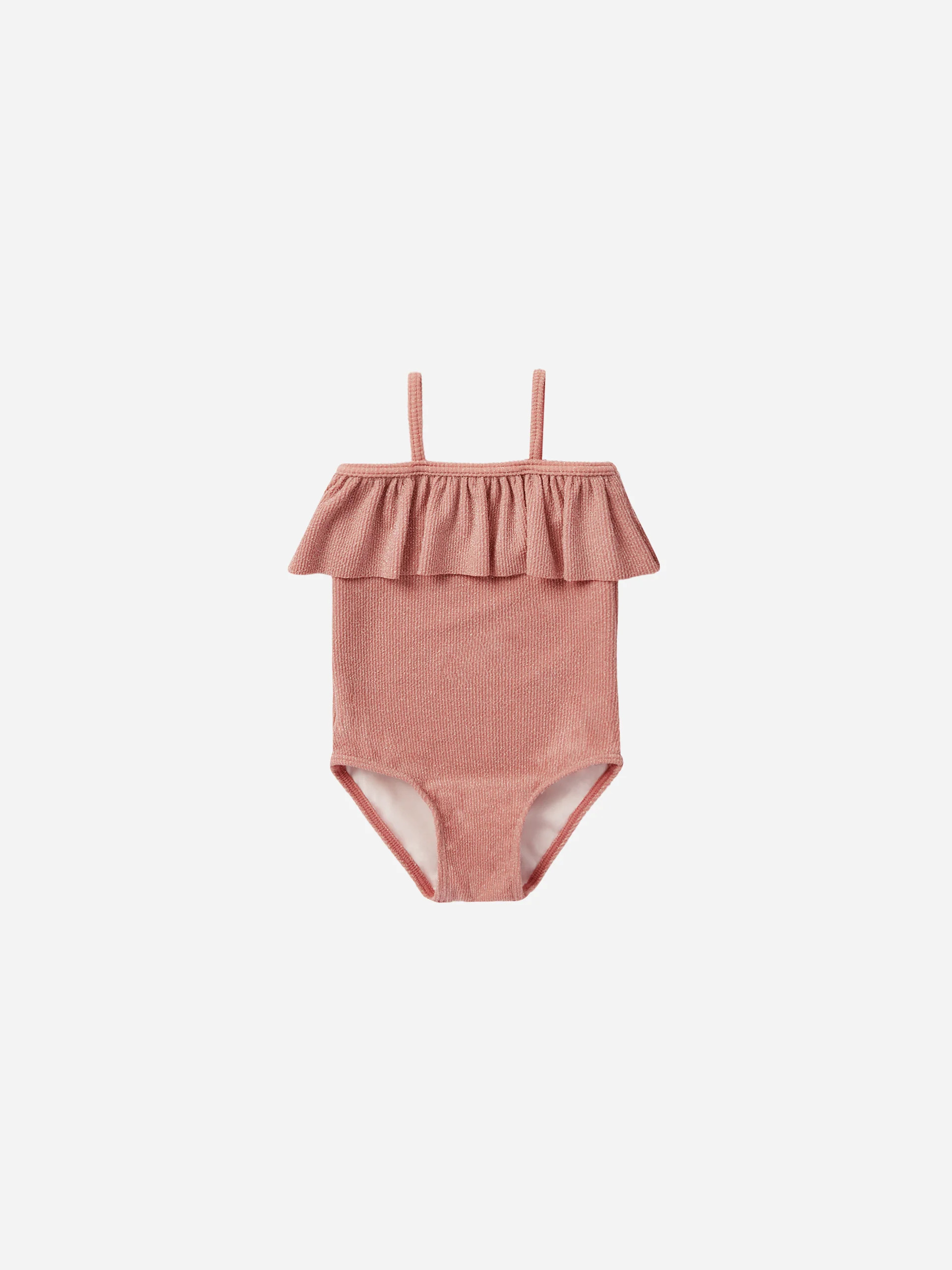 Ruffle One-Piece || Lipstick | Rylee + Cru