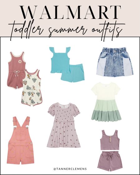 Toddler summer outfits from Walmart! Walmart fashion finds, summer outfit ideas for kids, toddler girls summer outfits 

#LTKStyleTip #LTKFindsUnder50 #LTKSeasonal