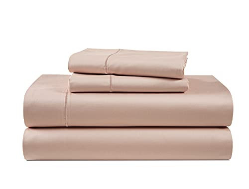 100% Egyptian Cotton King Bed Sheets – Silky Sateen Weave for All Season Comfort, 15" Deep Pocket King Sheets Set, OEKO-TEX Certified, Machine Washable, Soft Durable Hotel Comfort at Home - Sepia Rose | Amazon (US)