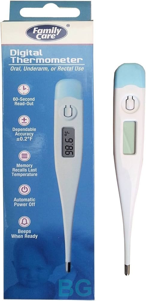 Family Care Oral, Underarm or Rectal Digital Thermometer | Amazon (US)