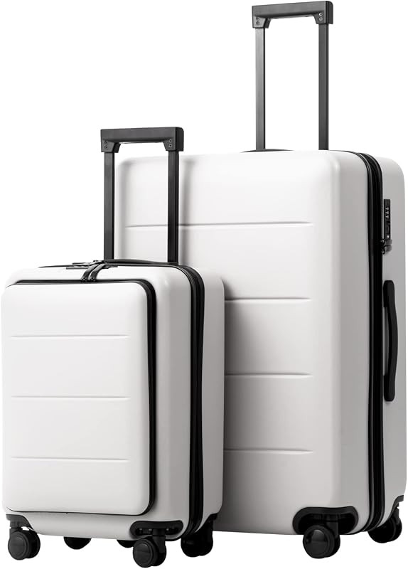 Coolife Maleta de equipaje Juego de piezas de equipaje de mano ABS+PC Spinner Trolley con compart... | Amazon (US)