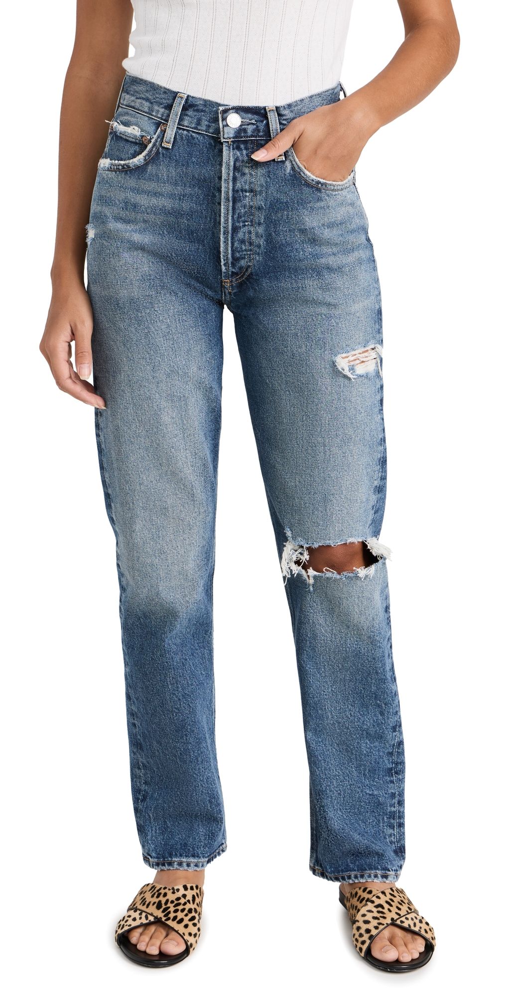 AGOLDE 90's Pinch Waist High Rise Straight Jeans | Shopbop | Shopbop
