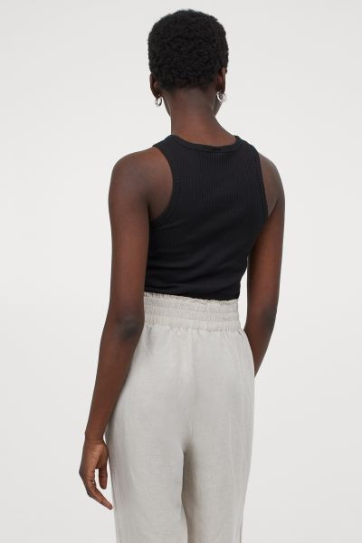 Ribbed vest top | H&M (UK, MY, IN, SG, PH, TW, HK)