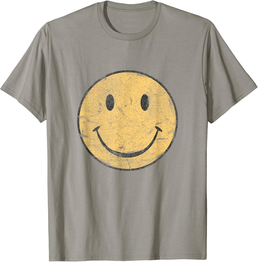 Vintage SMILE FACE | 70's Vibe | Yellow Smile T-Shirt | Amazon (US)