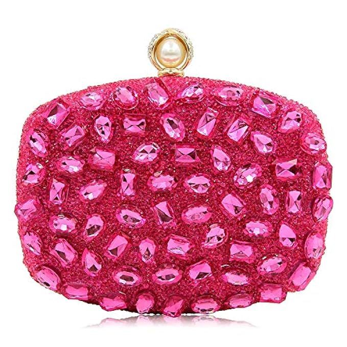 Women Evening Bag Diamond Clutches Crystal Clutch Purse Handbags For Wedding | Amazon (US)