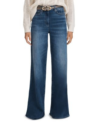REISS REISS Petite Ameria Wide Leg Jeans in Mid Blue  | Bloomingdale's Reiss | Bloomingdale's (US)