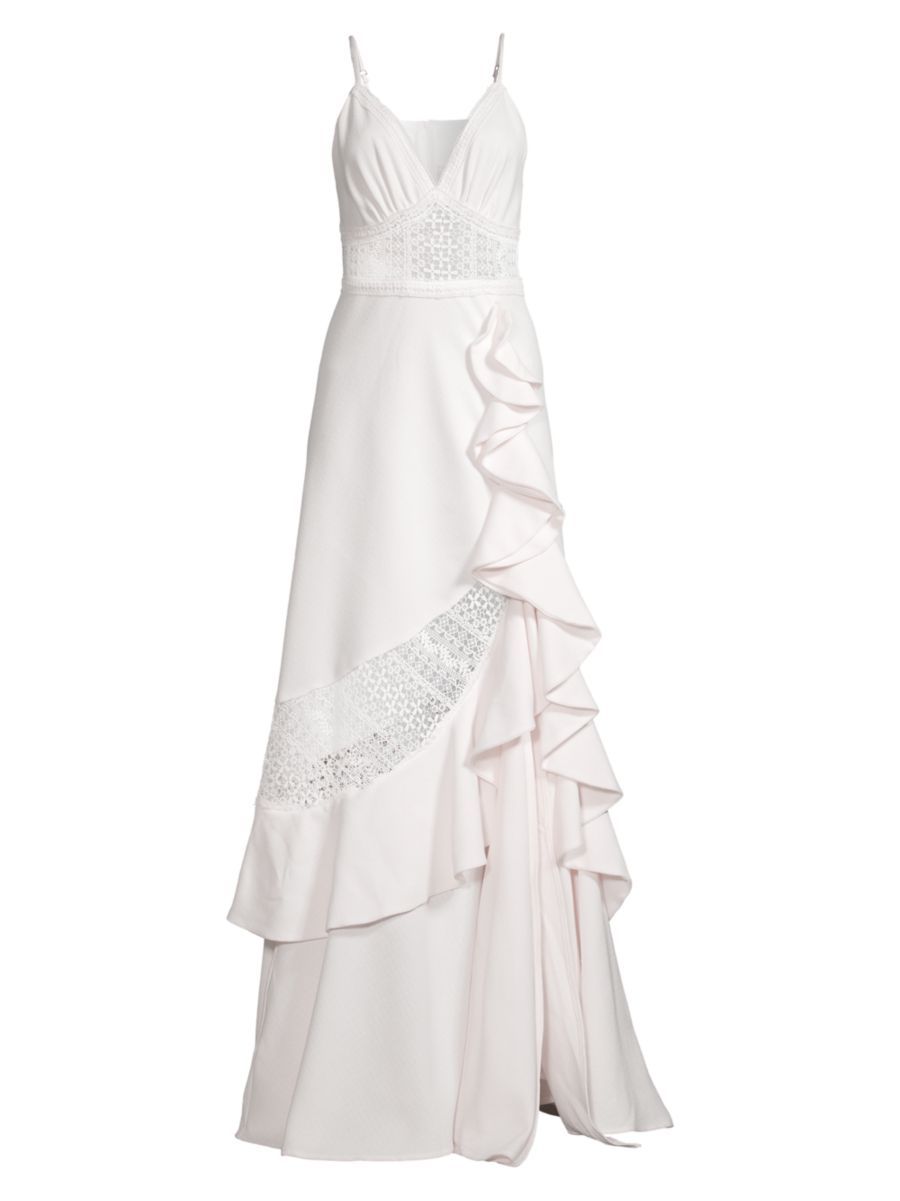 Lace-Trim Maxi Dress | Saks Fifth Avenue