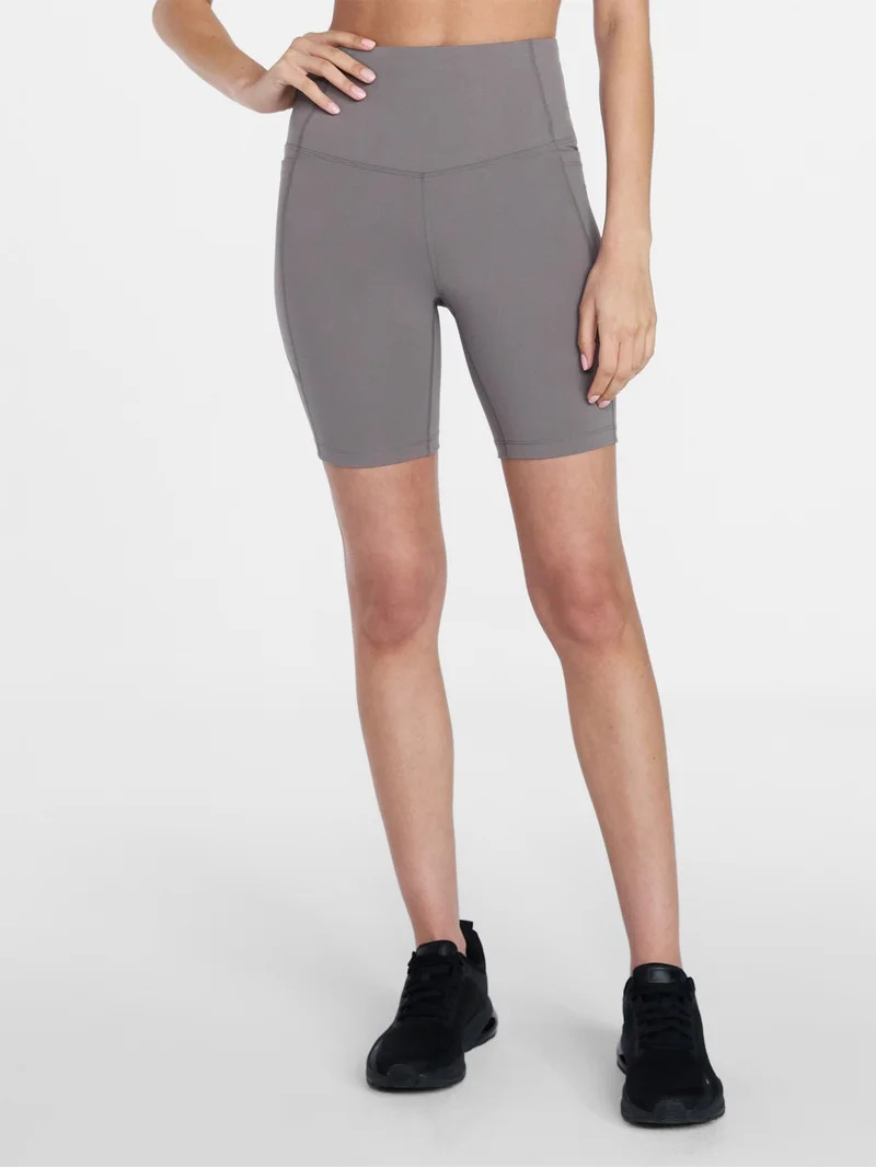 Athletic Works Women's and Women's Plus High Rise Bike Shorts, 7" Inseam, Size XS-4X | Walmart (US)