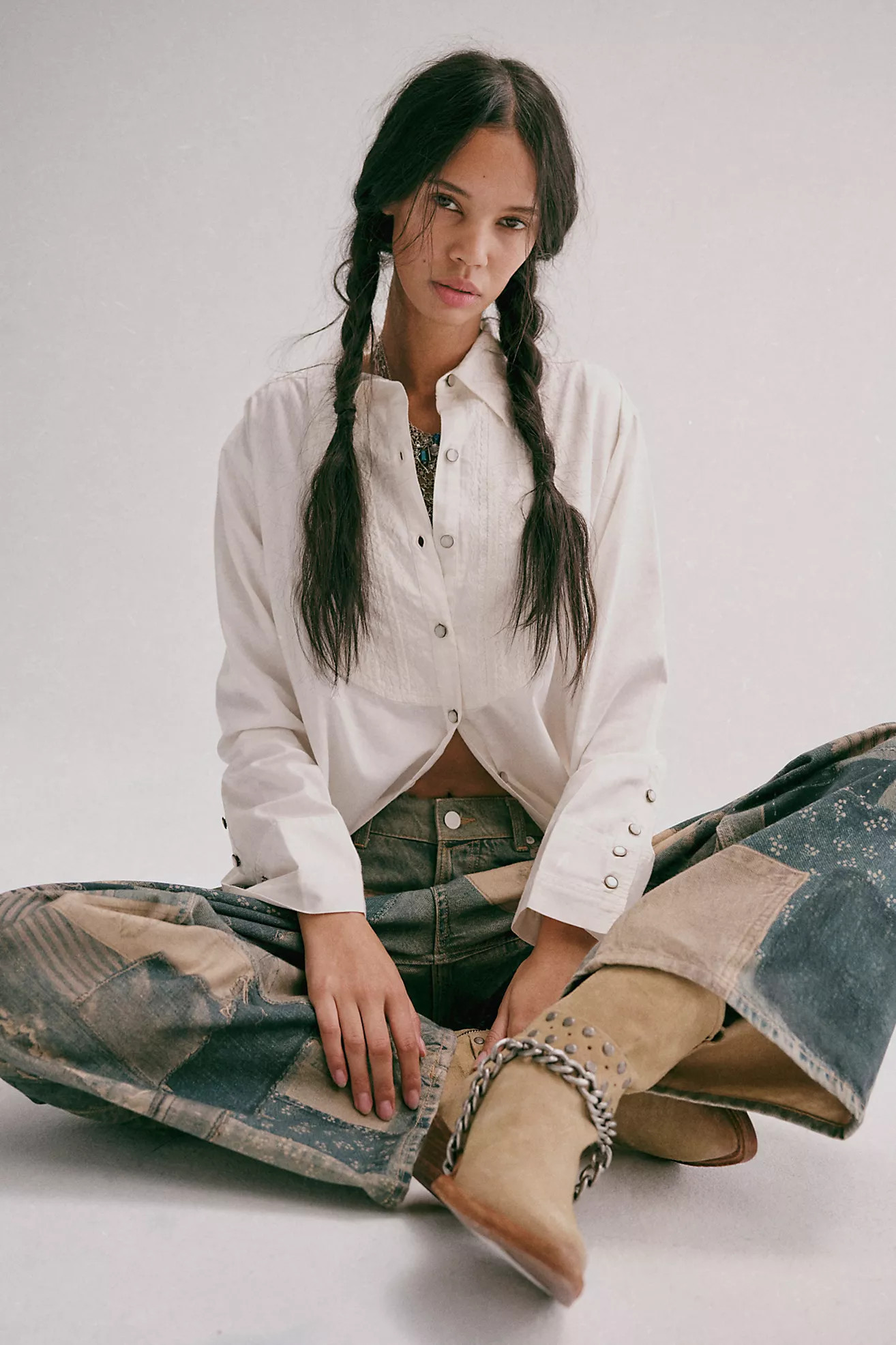 We The Free Tuxy Vibes Shirt | Free People (Global - UK&FR Excluded)