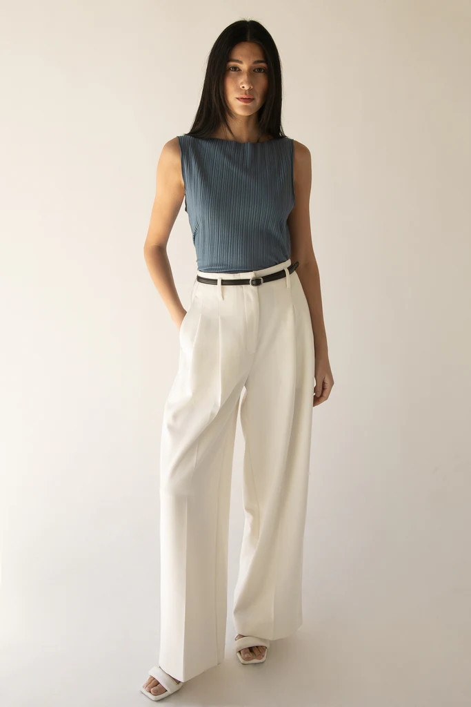 PLEATED TANK TOP | OAK + FORT