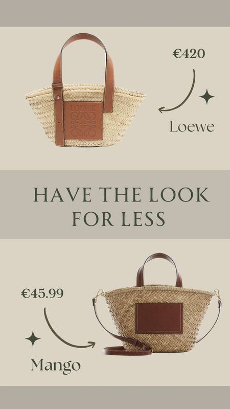 Loewe straw bag Dupe 😍

Designer dupe, luxury bag dupe, dress for less, splurge or save, beach bag, summer bag, straw bag 

#LTKitbag #LTKeurope #LTKSeasonal