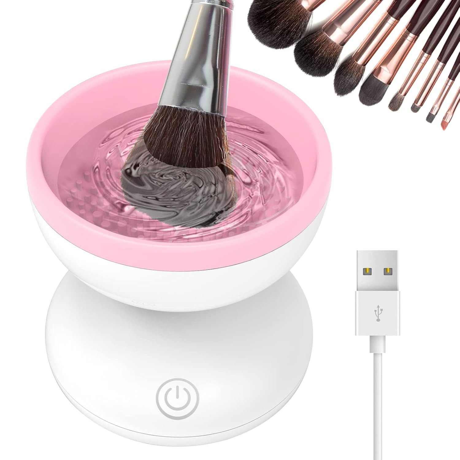 Electric Makeup Brush Cleaner Newest Design, Luxiv Wash Makeup Brush Cleaner Machine Fit for All ... | Amazon (US)