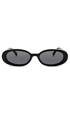 Le Specs Outta Love in Black & Smoke Mono from Revolve.com | Revolve Clothing (Global)