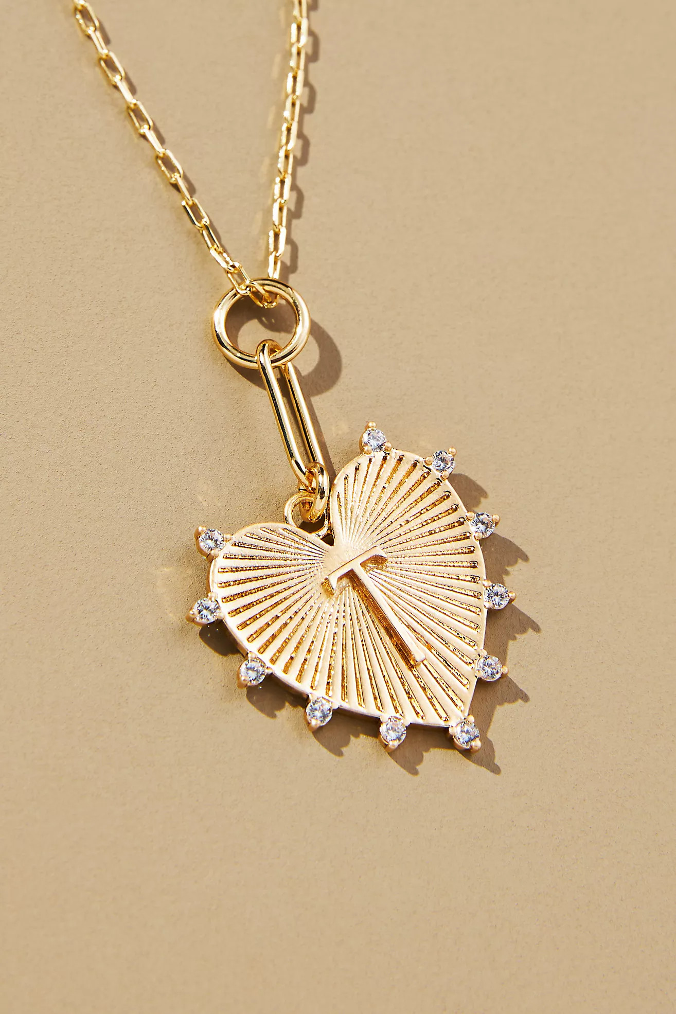 Monogram Heart Pendant Necklace | Anthropologie (US)
