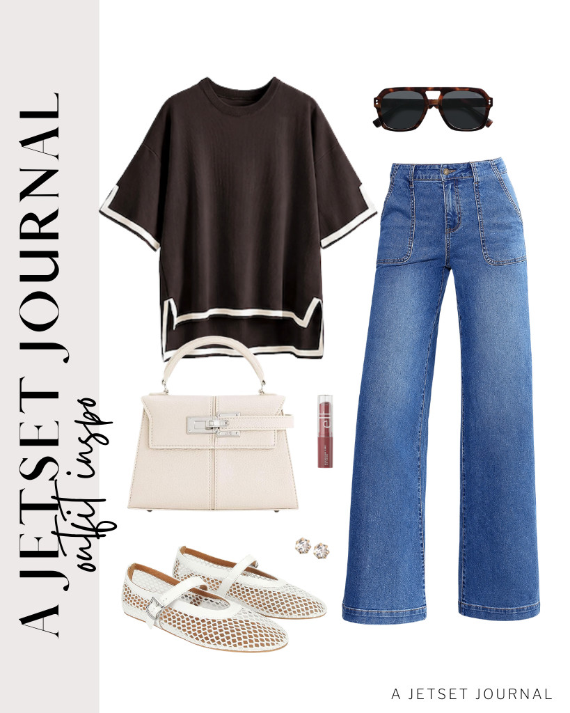 Can’t get enough of this combo of coffee-colored knit pullover top and jeans from Sidefeel. It’s a relaxed fit for daily errands. These mesh ballet flats are perfect for this look, together with this stylish top-handle bag from JW PEI.

#LTKSeasonal #LTKSaleAlert #LTKTravel
 

 