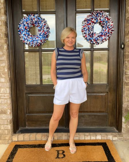 Wearing small top & shorts
July 4th outfit
Independence Day
Summer outfit
Vacation outfit
Linen shorts
J crew


#LTKshoecrush #LTKSeasonal #LTKunder100