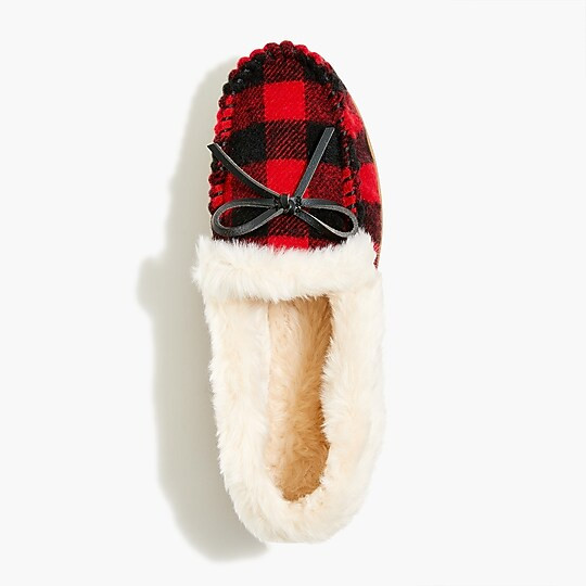 Buffalo-check slippers | J.Crew Factory