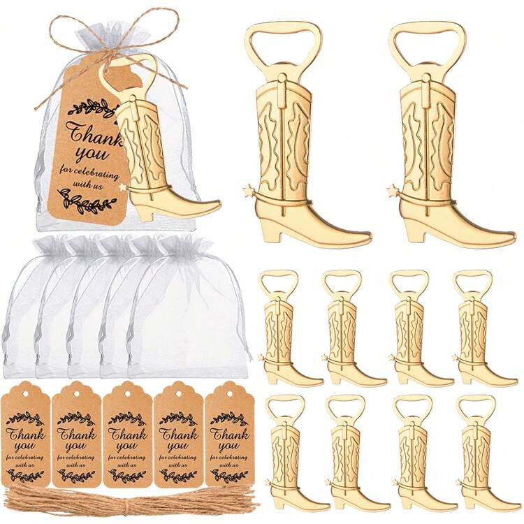 24 Set Of Cowboy Boot Bottle Openers, Western Theme Party Favors Set, Gifts And Decorations For G... | SHEIN
